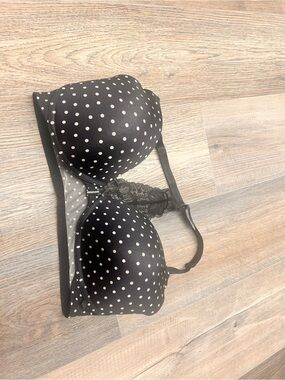 Victoria's Secret Black and cream Polka Dot Bra